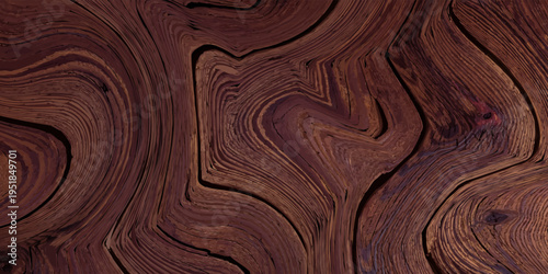 Dark brown natural wood grain surface background texture detail