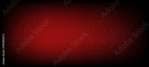 Red abstract background with scattered glowing particles and soft gradient