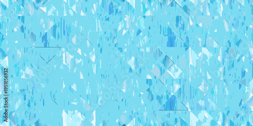 Abstract background with fragmented geometric shapes in shades of blue