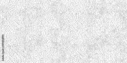 Monochrome mosaic texture displaying a fractured cracked surface pattern