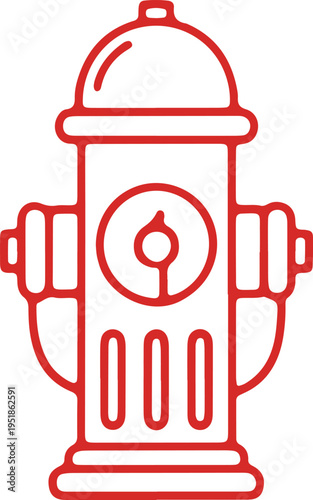 A creative illustration of a fire hydrant with a clock design on its front.