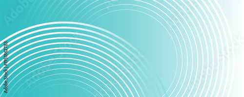 minimalist banner pastel colorful blue and white gradations. Circle effect style abstract simple art modern. vector