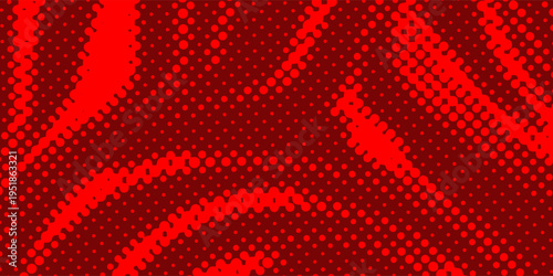 Abstract Red Halftone Swirl Background. Modern Trendy design in Vector Illustration