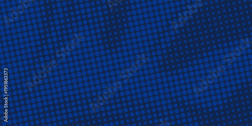 Halftone dots gradient grunge texture background blue and dark blue color pattern. Dot pop art comic sport style vector illustration. vector EPS 10