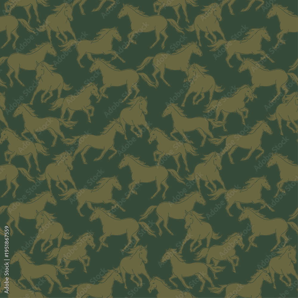 Fototapeta premium horse seamless pattern, background, print, pattern, greeting card, banners, web, wrapping paper, fashion, fabric, textile, wallpaper, cover