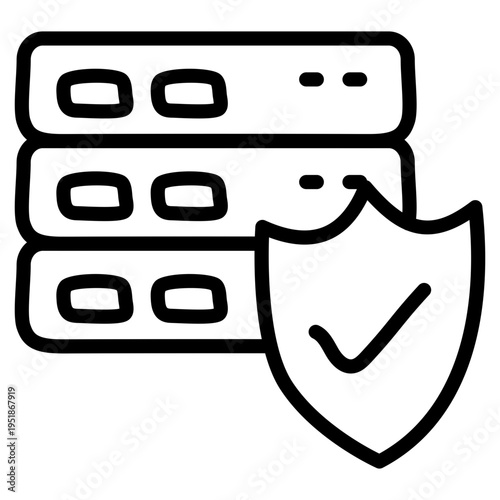 An icon style of server security 