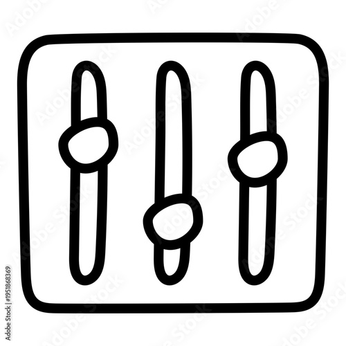 An editable style icon of volume equalizer 