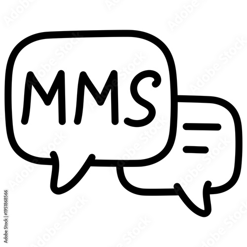 Creative style icon of multimedia messaging service 