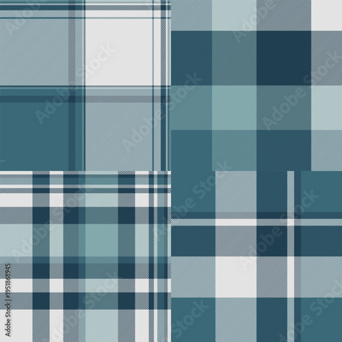 Plaid pattern set for cushion covers and throws. Tartan textures bring warmth and style to interiors. Seamless vectors ensure smooth edges.