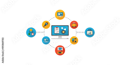 Set of 10 social media icons vector