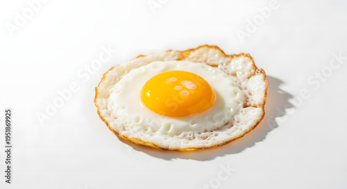Single Fried Egg Closeup