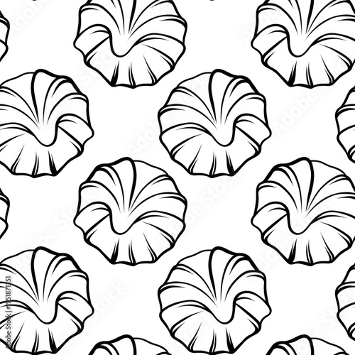 Simple pattern shortbread cookies in monochrome style. vector design for baking, packaging templates or culinary graphics