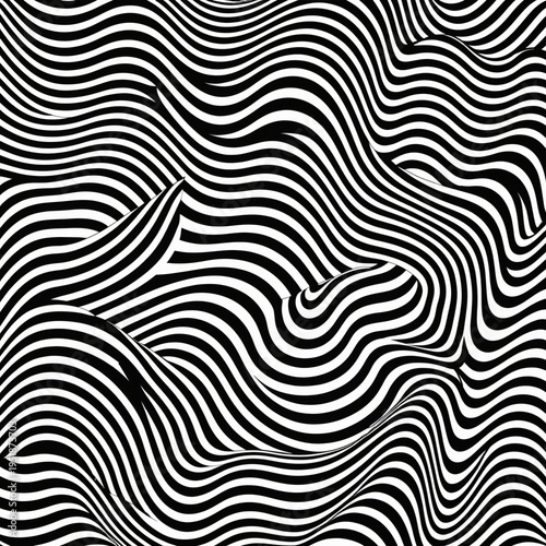 black and white optical ill...