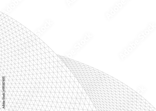 Abstract architectural building vector 3d illustration