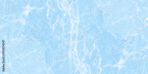 Light blue marble texture background with white veins, ethereal stone surface for elegant designs