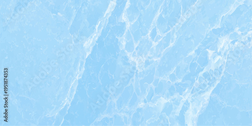 Light blue marble texture background with white veins, ethereal stone surface for elegant designs
