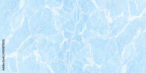 Light blue marble texture background with white veins, ethereal stone surface for elegant designs