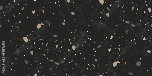 Dark speckled texture resembling terrazzo or scattered stone fragments