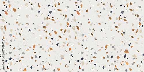 Abstract speckled pattern with scattered stone and mineral fragments