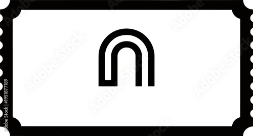Ticket Icon Silhouette
