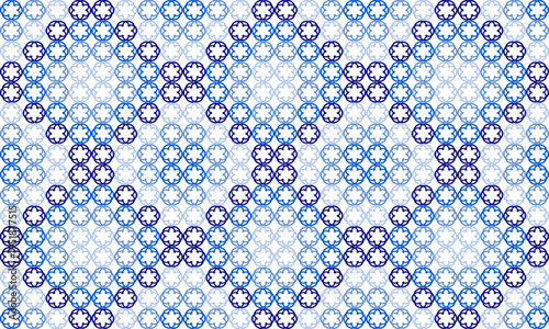 Blue bg, vintage blue star white color block arrange in diamond patchwork repeat seamless style design for fabric print or t-shirt paint or backdrop wall, Tribal seamless geometric pattern