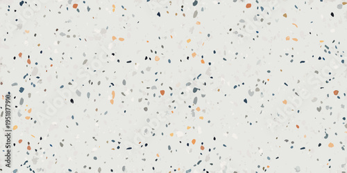 Abstract speckled pattern with scattered colorful fragments on a light background