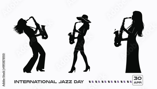 International Jazz Day Celebration – Live Music Performance and Saxophone Concept