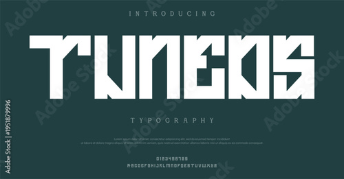 Introducing Tuneds Typography with Modern 3D White Letters