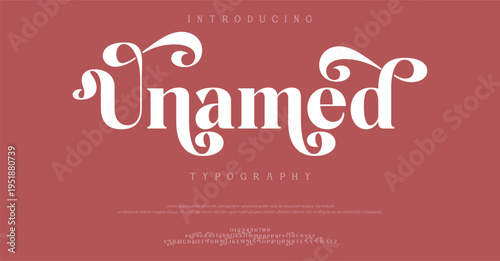 Introducing Unamed Typography in White on Red Background