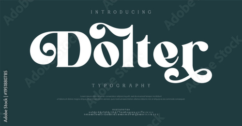 Introducing Dolter Typography Font Style