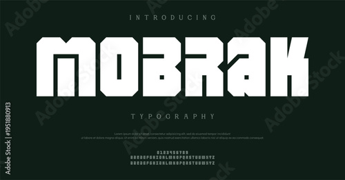 Introducing Mobrak Typography Font Design