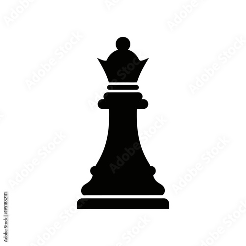 Chess king figure on podium leadership success strategy victory business concept isolated black white