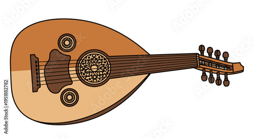 Oud instrument traditional arabic music