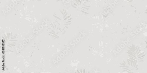 Subtle botanical pattern with delicate fern and leaf silhouettes