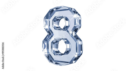 Clear Glass Number Eight.