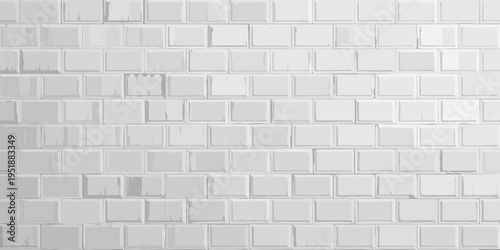 Close up of a white tiled wall with subtle variations in texture