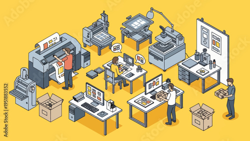 Modern Printing and Packaging Industry Operations.