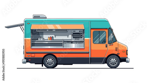 Food Truck Side View.