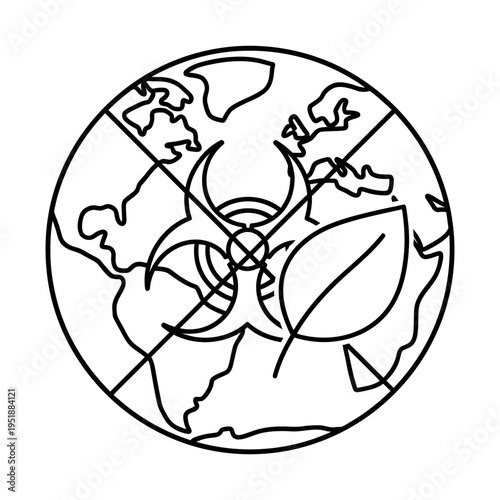 hand drawn world map with flight routes and airplane doodle illustration