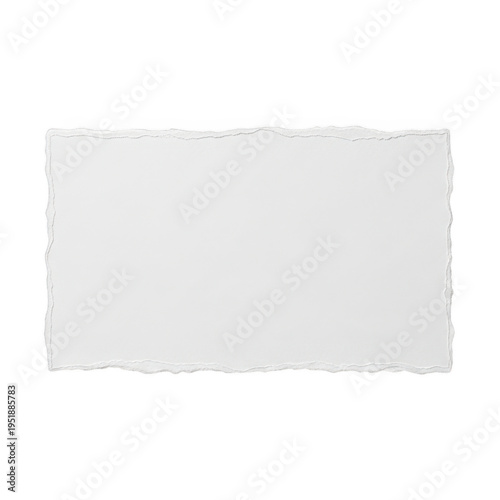 A sleek and modern white rectangular shape with rounded corners isolated on transparent background