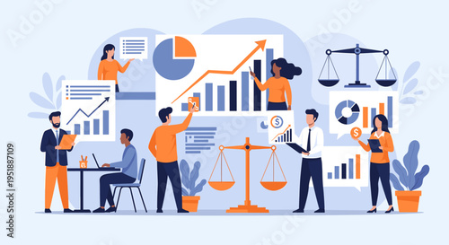 A focused man in a suit discusses paperwork, symbolizing collaboration and professional success. Perfect for presentations, websites, and marketing ma