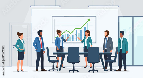 A confident businesswoman stands poised near an elevator, conveying a sense of anticipation and readiness for the day's challenges, perfect for busine