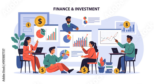 A modern illustration depicting focused work and concentration. Ideal for articles, blog posts, and marketing materials related to productivity and re