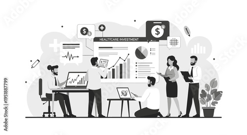 A creative illustration depicting an idea as a lightbulb containing an office chair, conveying innovation, work, and the genesis of new concepts. Perf