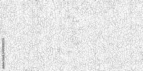 Detailed view of cracked white surface resembling aged ceramic texture