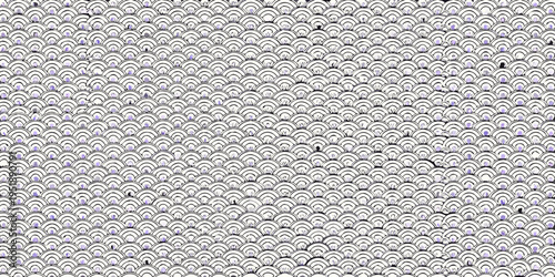 A dense repeating pattern of stylized koi fish in shades of lavender