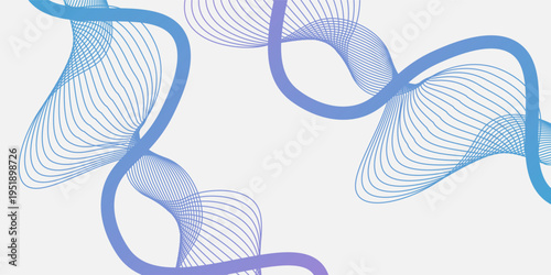 Abstract wave element for design. Digital frequency track equalizer. Stylized line art background. Vector
