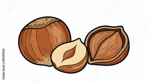 Hazelnuts Present a Nutritious and Flavorful Food Choice Depicting the Richness of Nature Providing a Delicious Snack Option and Illustrating a Source of Energy and Healthy Nutrients Suitable