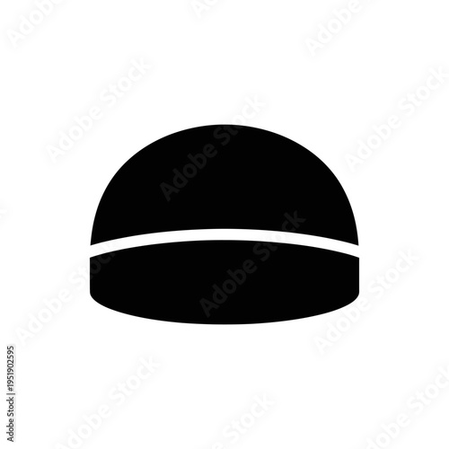 Black motorcycle helmet isolated on white background safety gear protection