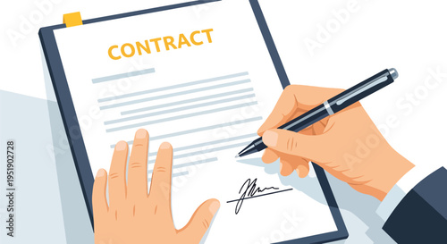 Agreement Signing Process with Hand and Pen Fulfilling Commitment on Paperwork Legal Documentation and Approval Ensuring Proper Validation and Execution Inking Deal with Authority and Witness